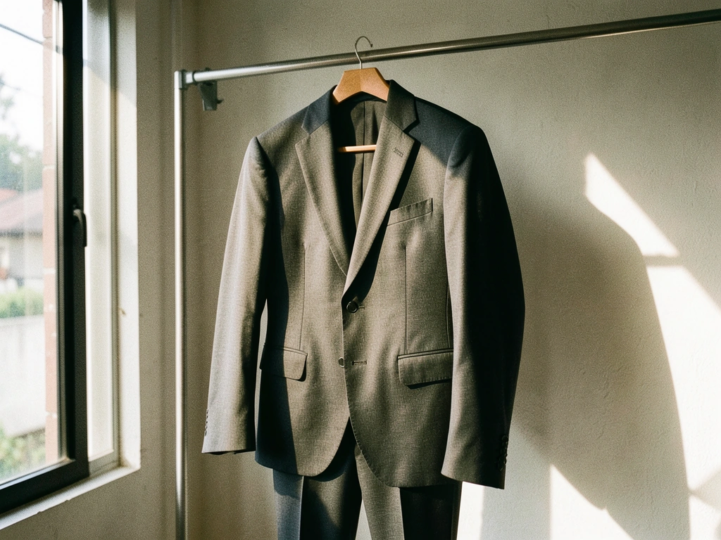 Tailored suit detail